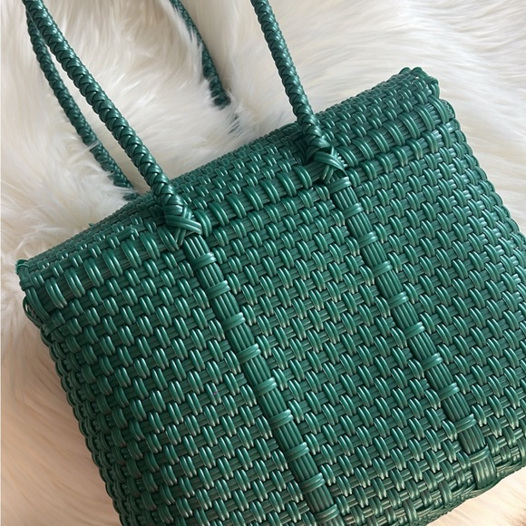 Artisan Upcycled Plastic Purse Hand Bag Tote Super Cute Recycled Plastic - Picture 8 of 13